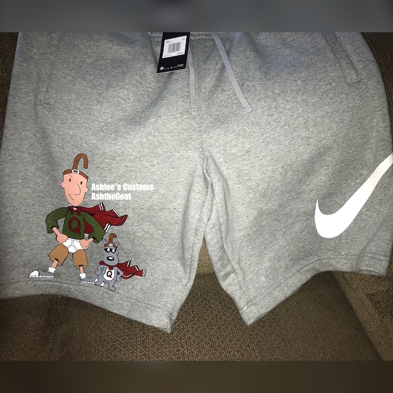 nike sweat shorts with cartoon characters