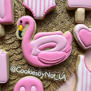Flamingo Pool Floatie Cookie Cutter