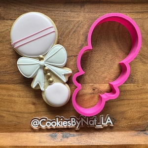 Bow Rattle Cookie Cutter STL FILE