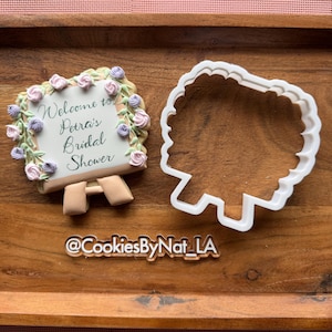 Floral Easel Cookie Cutter STL FILE