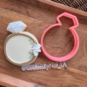 Engagement Ring Cookie Cutter STL FILE