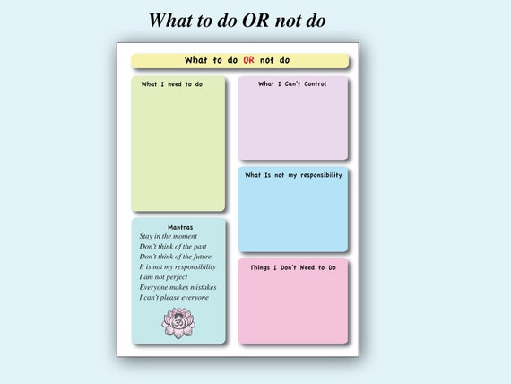 Anxiety Reduction Stress Management Journal Worksheet Etsy Anxiety Reduction Stress Management Journal Worksheet Etsy