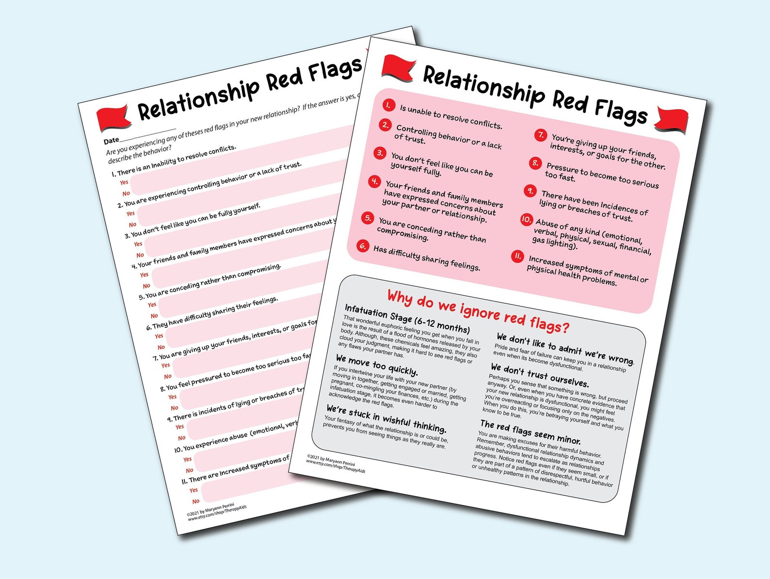New relationship red flags with questionnaire etsy espa a