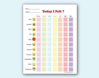 Kids Feeling Mood Tracker