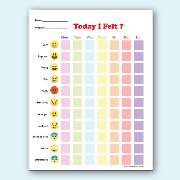 Kids Feeling Mood Tracker