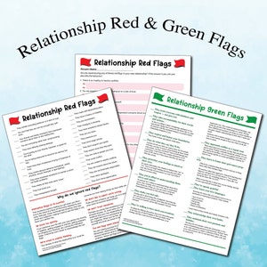 Beziehungsset Red & Green Flagge zum Ausdrucken