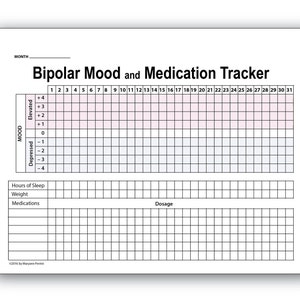 Bipolar Disorder Tracker - Etsy