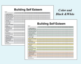 Printable Self-esteem Tracker II | Etsy UK