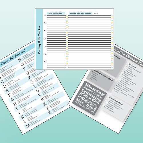Printable Coping Skills List and Tracker - Etsy