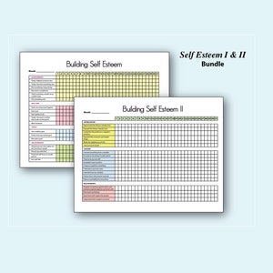 Self-esteem Building Trackers I &amp; II Printable - Etsy