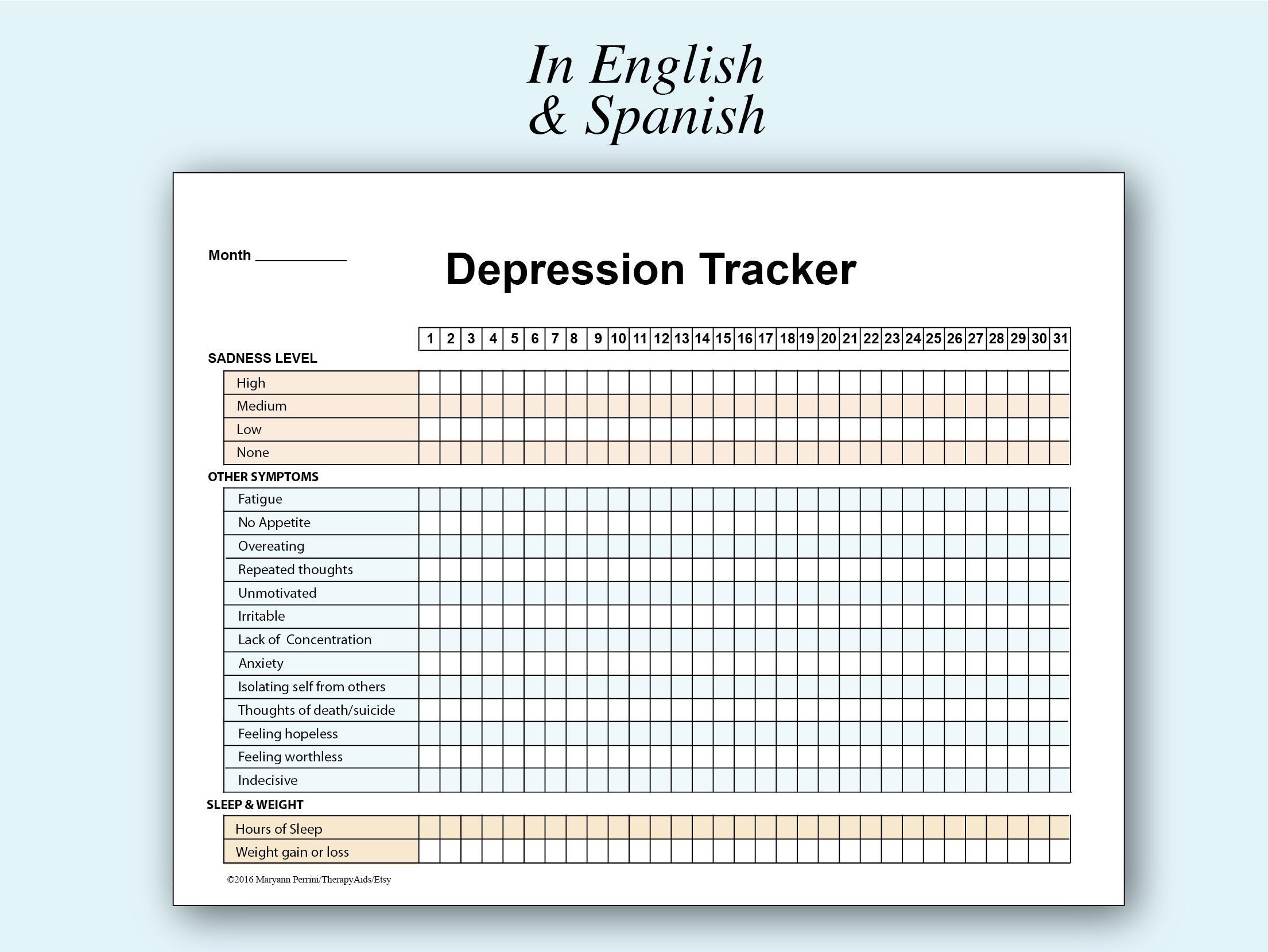 Depression Infographics In Spanish