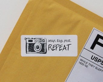 Instagram Sticker - Social Media Reminder Sticker, Custom Sticker Labels, Etsy Packaging Supplies, Creative Packaging Brand Sticker