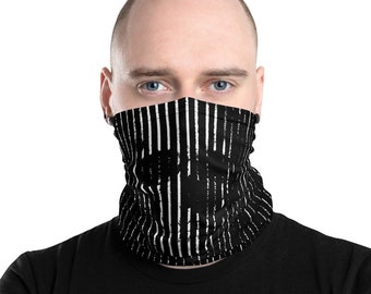 Subliminal Skull Texture Neck Gaiter for Men & Women. Face Shield Mask. Reusable Dust Mask. Hand Band. Hair Band. Bandana. Neck Warmer.