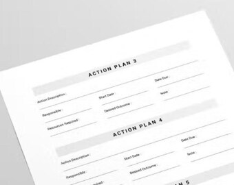 Planners for Business and Action, Create Operationa Plans, Marketing Plans, Budget Plans BUNDLE