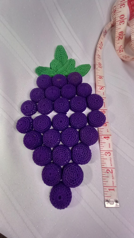 インテリア・生活道具 1920s French Crocheted Grape Decoration