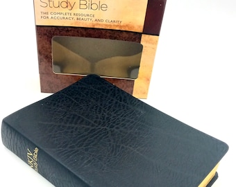 Black Bonded Leather NKJV Study Bible, New King James Version Signature Series