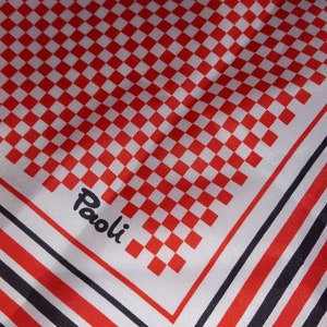 PAOLI Scarf Vintage Japan/  VINTAGE RETRO geometric design/