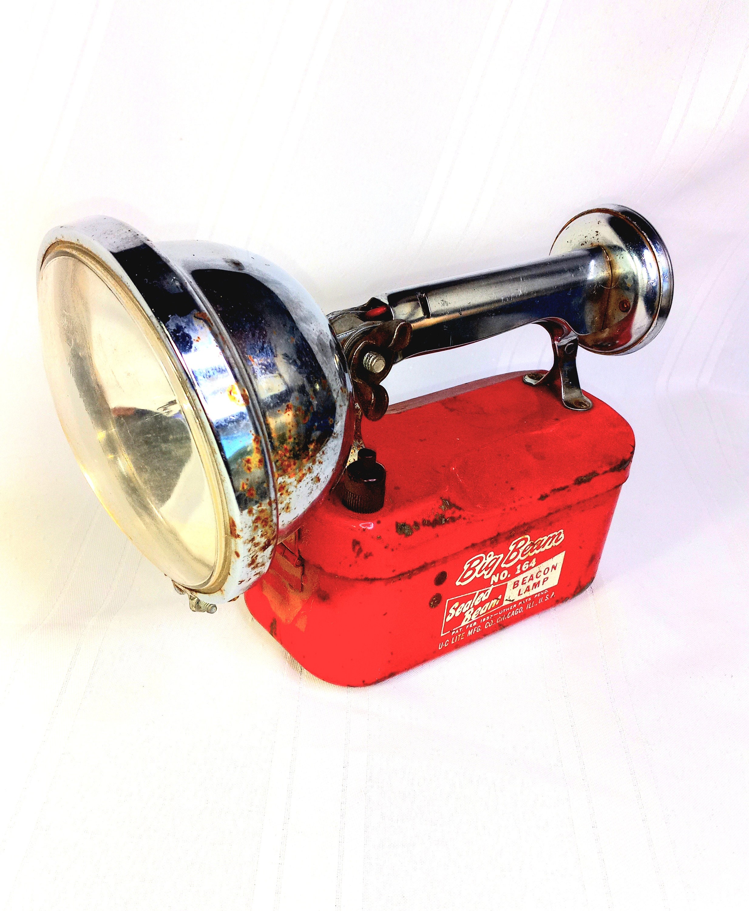 入手困難★美品Vintage【U-C Lite】お宝Big Beam No.164 BEACON LAMP＋Battery Adapter★稀少Made in U.S.A.♪ $_12.JPG?set_id=880000500F