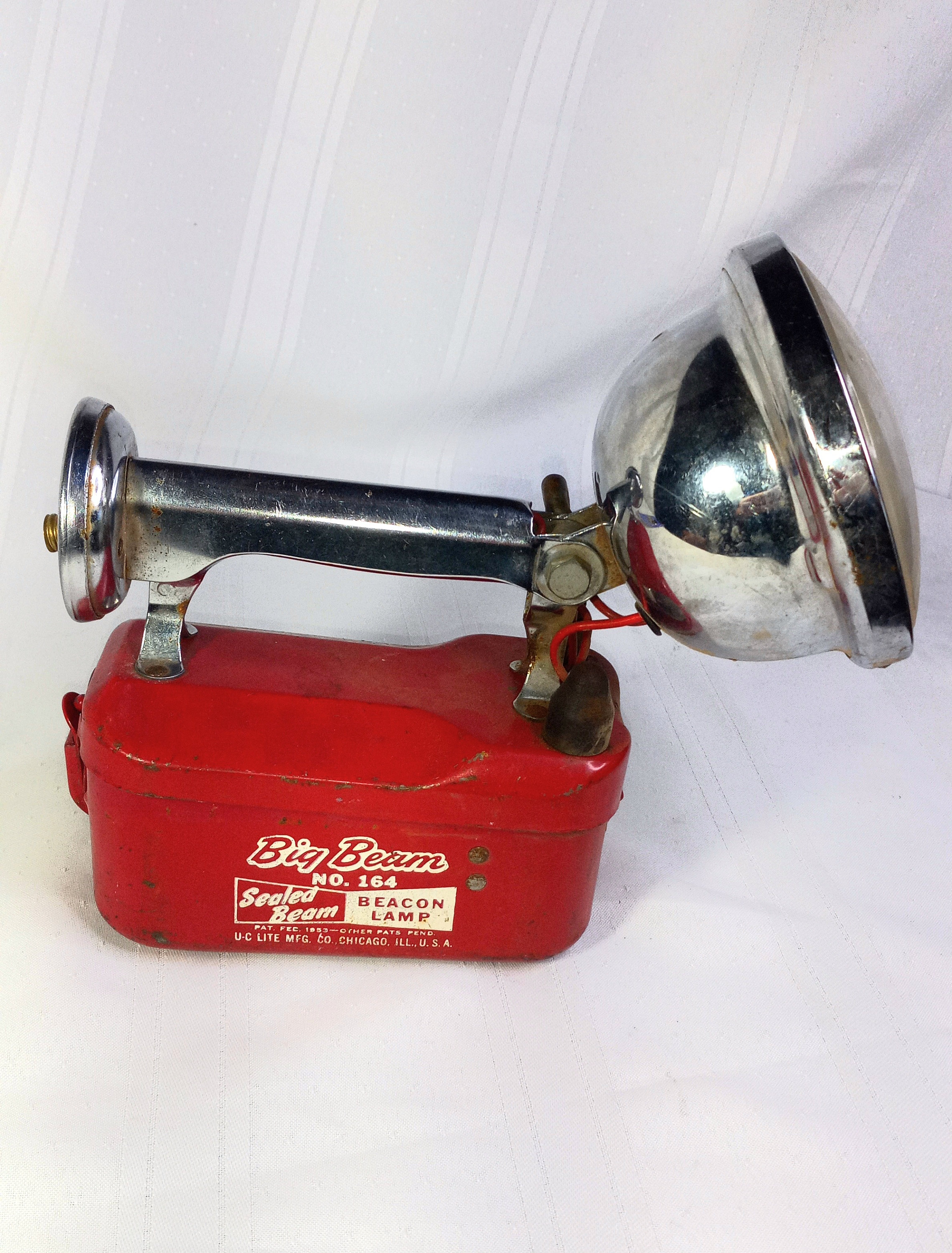 Vintage Flashlight Big Beam NO. 164 Beacon Lamp Lantern Chicago
