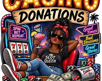 Dark skin casino girl