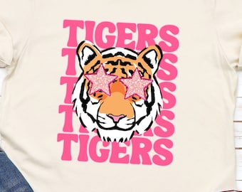 Tigers / Tiger / Mascot / School / College / Preppy / Game Day / Shirt / Tee / Bella / Football / School Spirit / Team