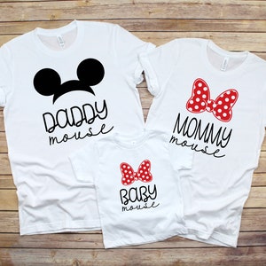 Disney / Family / Mom / Mommy / Dad / Daddy / Mini / Baby / Sister / Mickey / Minnie / Matching / T-Shirt / T Shirt / Shirt / Tee