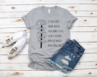 Cheshire Cat T-Shirt: Alice in Wonderland Tee - Which Path