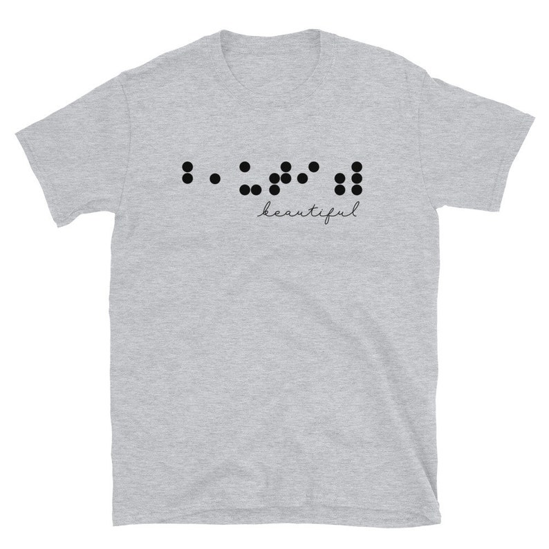 Braille Beautiful Shirt Visual Braille Literacy Unisex Men Women Teacher School for Blind