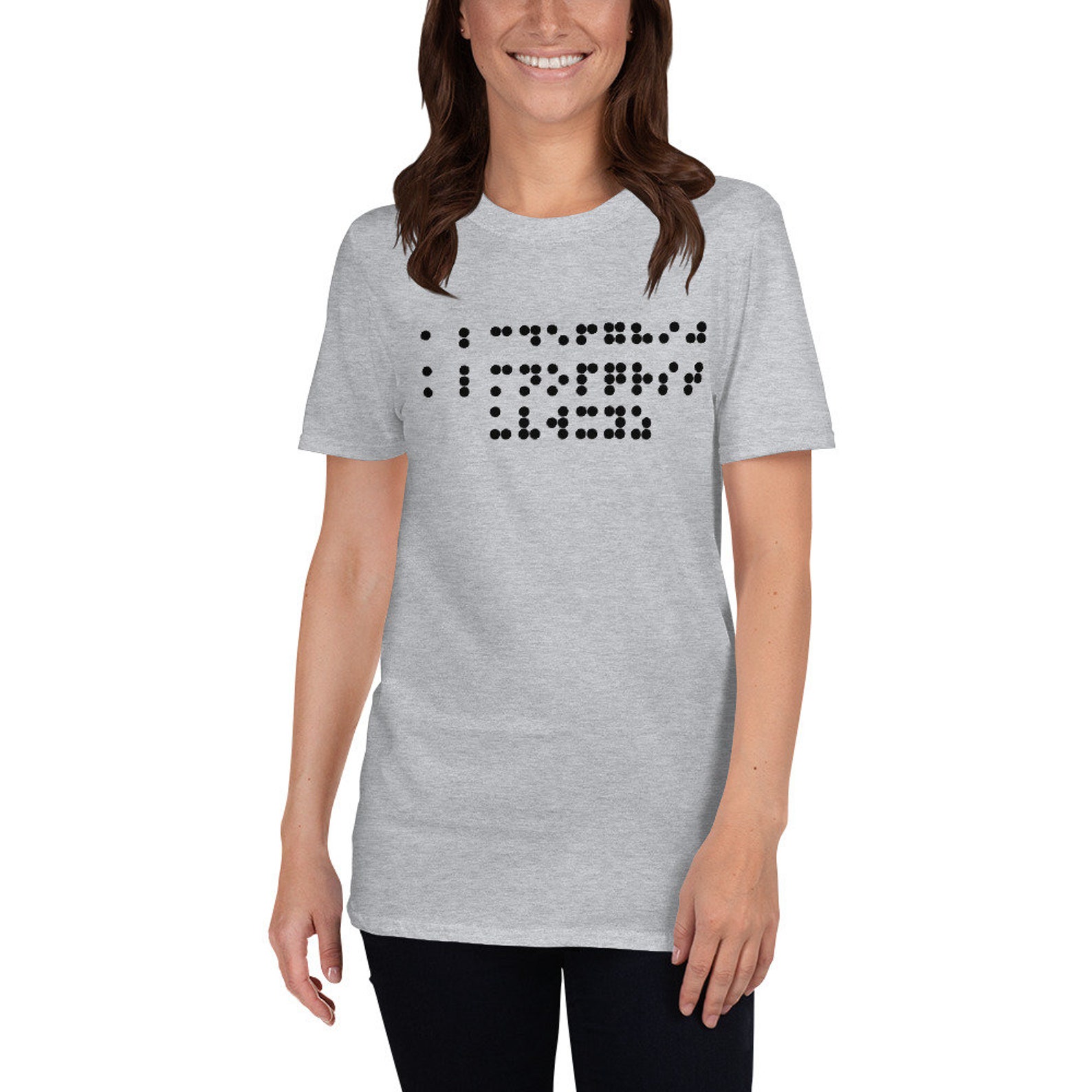 Braille Shirt Visual Braille Alphabet Shirt TVI Shirt Etsy