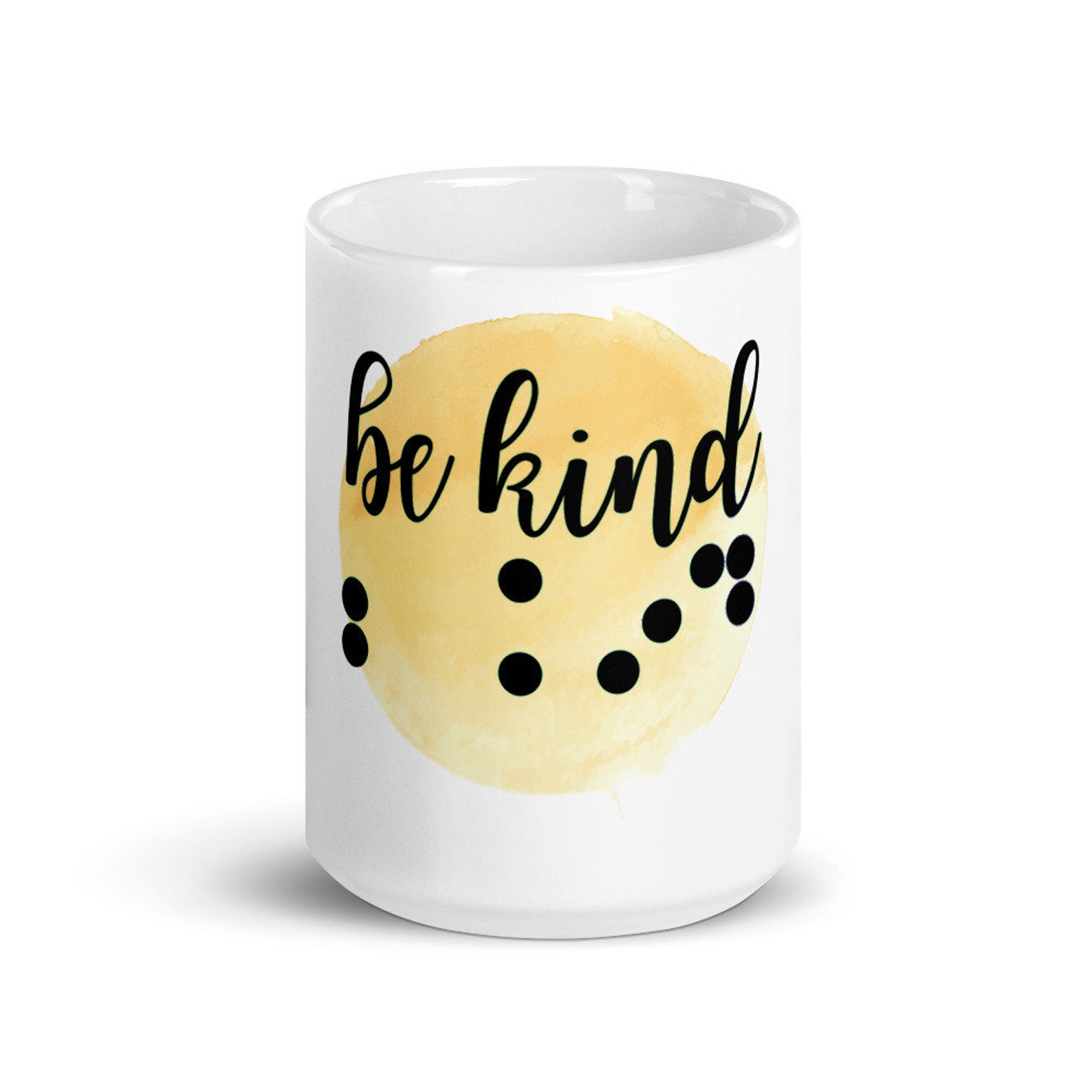 Be Kind Braille Coffee Mug, Kindness Mug, TVI Gift, Braillist Coffee
