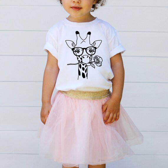 Cute Giraffe Shirt for Kids Youth Boys Girls Back to School Etsy
