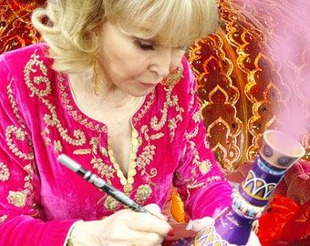 I Dream of Jeannie Signed bottle by Barbara Eden herself comes with COA!