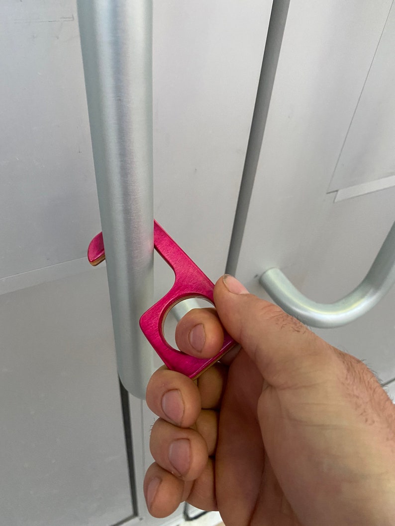 Touch Tool Made From Skateboard Door Opener Button Pusher Germ Avoidance Tool Door Puller Hygienic Door Opener Hands Free Shopping Cart
