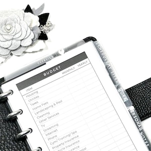 Detailed Personal Budget Planner Insert | Half Letter Size | INSTANT Download
