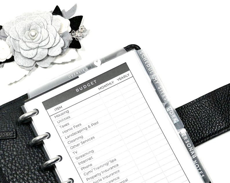 Detailed Personal Budget Planner Insert A5 Size INSTANT Download Etsy