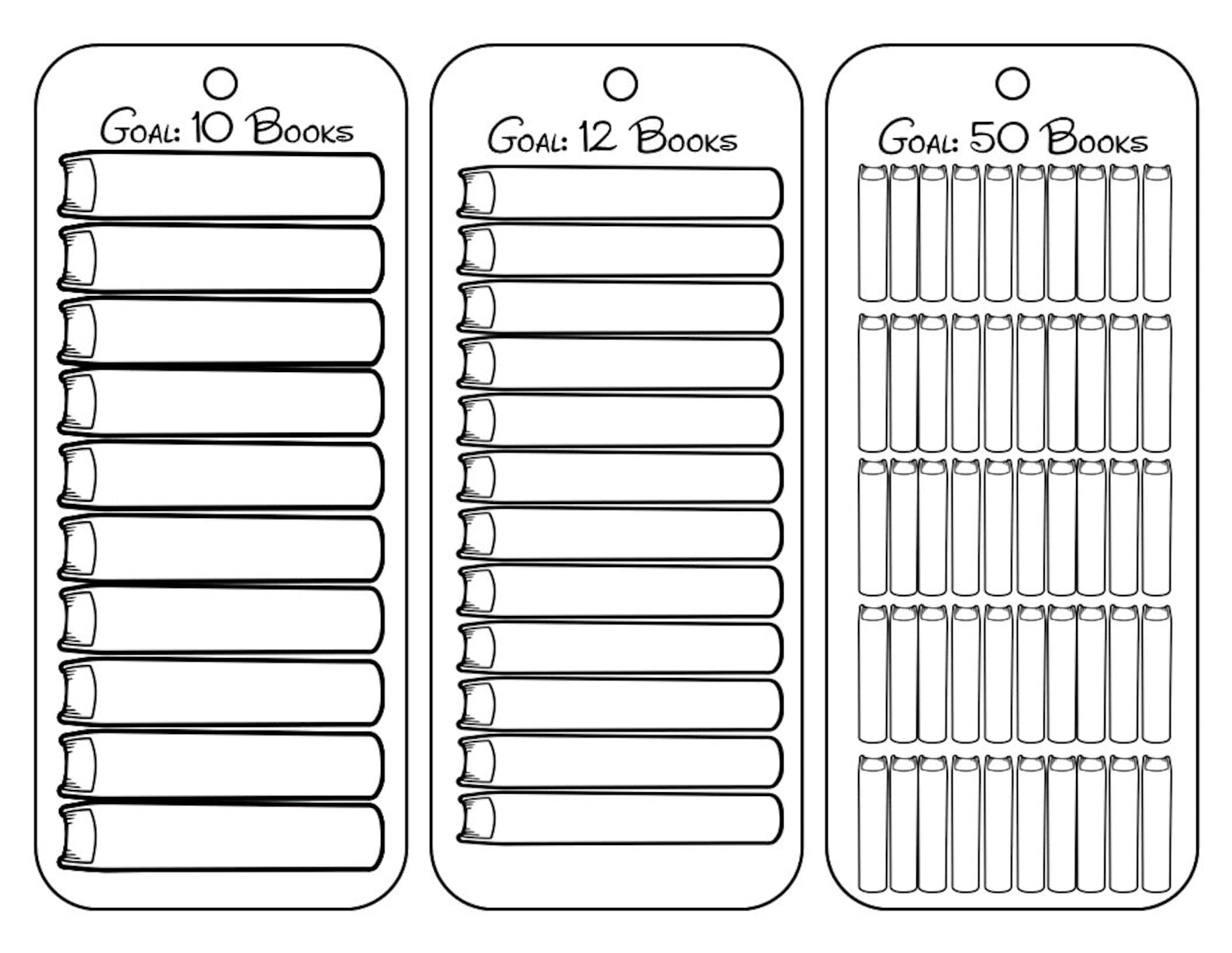 Book Tracker Bookmark Printable Free