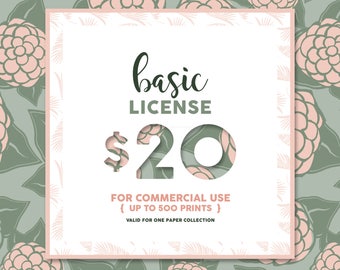 Basic License for Commercial Use - Under 500 Uses/Prints