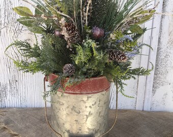 holiday table centerpieces tall winter arrangement in galvanized tin christmas with berries holiday table decor wedding centerpiece table decor etsy holiday table centerpieces tall winter arrangement in galvanized tin christmas with berries holiday table decor wedding centerpiece table decor etsy