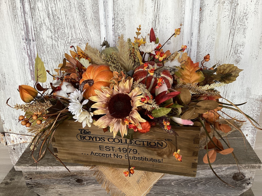 Autumn Floral Arrangements - A Beautiful Mess