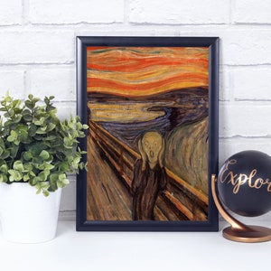 The Scream, Poster Print Painting, Wall Art Décor