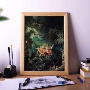 The Swing Painting, The Happy Accidents of the Swing, Wall Art Décor