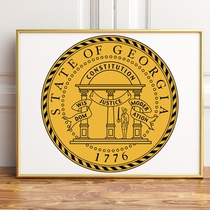 Georgia State Seal, Poster Print, Wall Décor