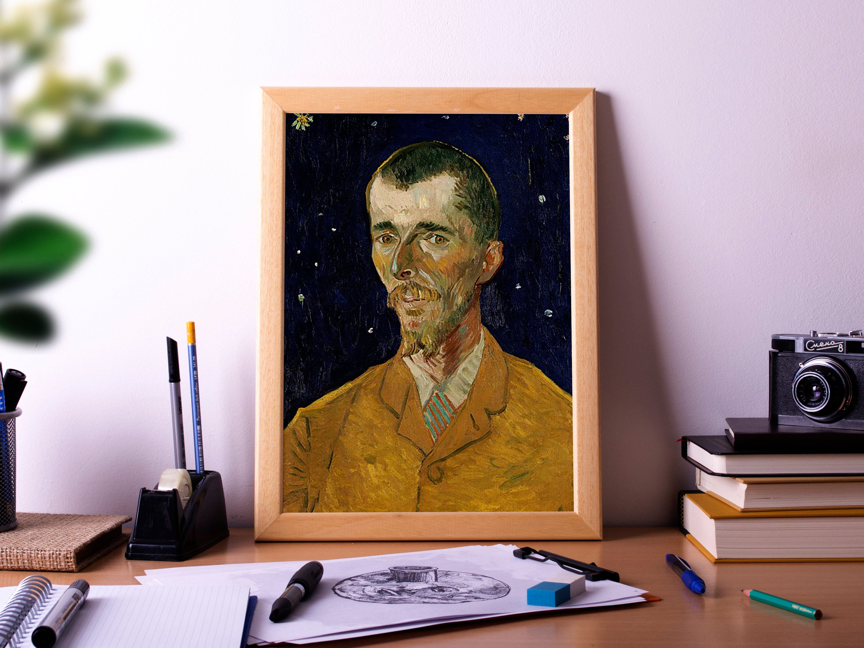 Portrait of Eugène Boch Poster Print Painting by Vincent Van - Etsy