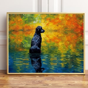 Old English Sheepdog waiting for its Owner, Poster Prints, Wall Art Décor