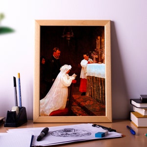 First Communion, Poster Print Painting, Wall Art Décor