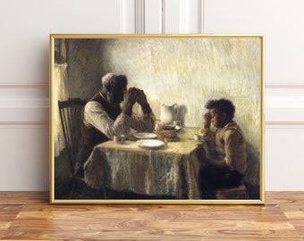 The Thankful Poor, Poster Print Painting, Wall Art Décor