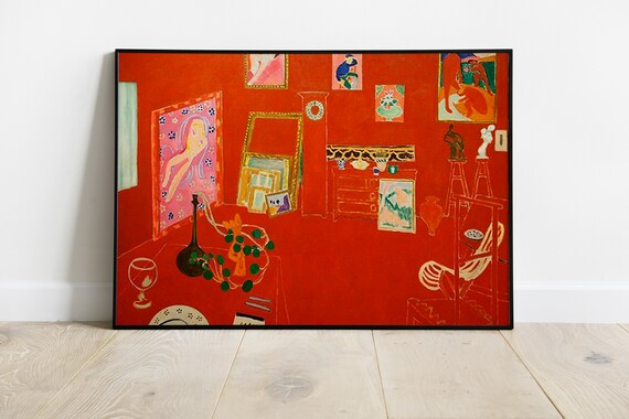 The Red Studio (l'atelier Rouge) Painting by Henri Matisse, Poster