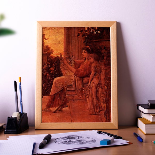 Sappho, Poster Print Painting, Wall Art Décor