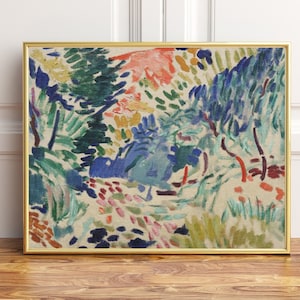 Landscape at Collioure, Poster Print Painting, Wall Art Décor