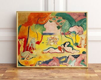 Joy of Life (Bonheur de Vivre) Print Painting, Wall Art Décor